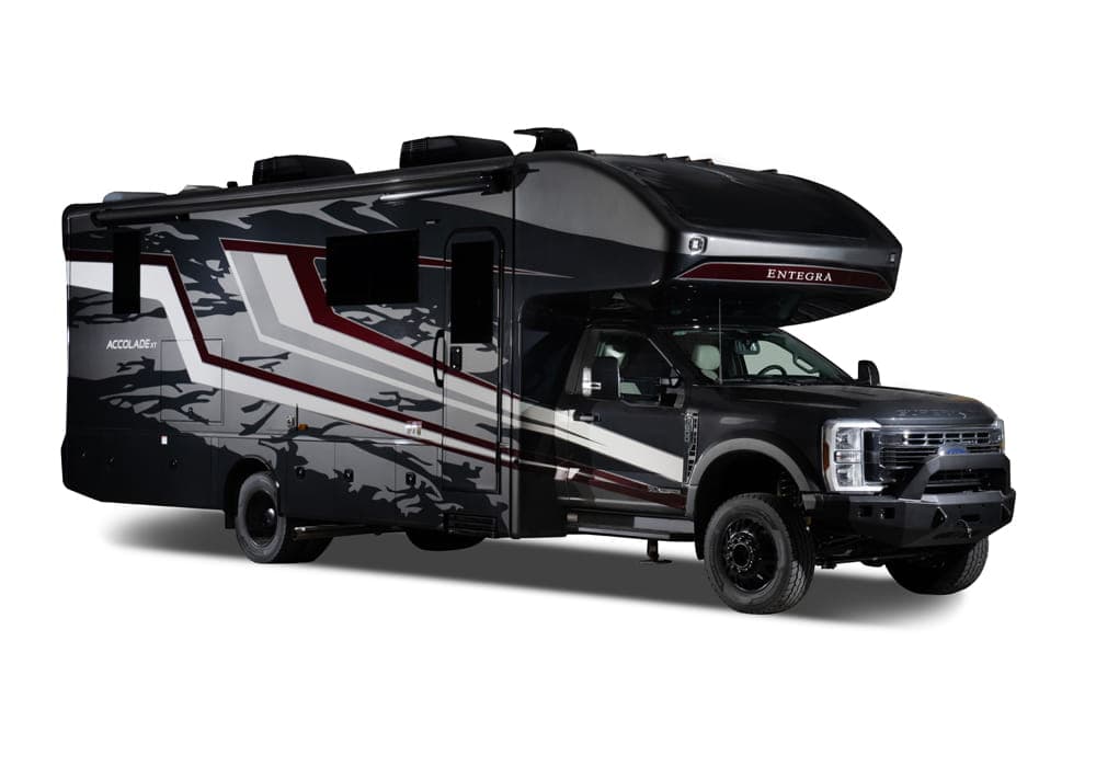 Entegra Coach Accolade XT Super C motorhome side exterior